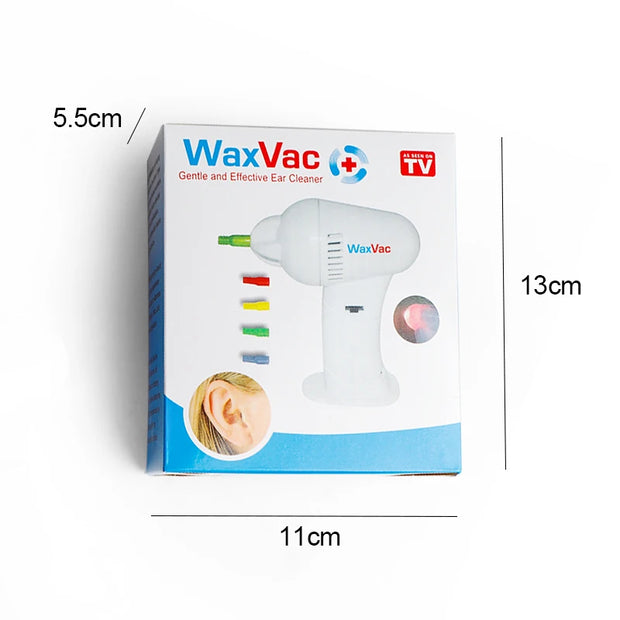 1 Set (6pcs) Electric Ear Cleaner – Safe Automatic Vacuum Earwax Removal Tool with Original Cleaning Heads