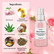 ENVISHA Rose Water Facial Toner – Organic Rose Essence for Moisturizing, Pore Tightening & Skin Refreshing