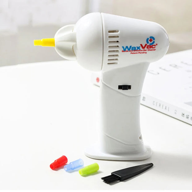 1 Set (6pcs) Electric Ear Cleaner – Safe Automatic Vacuum Earwax Removal Tool with Original Cleaning Heads