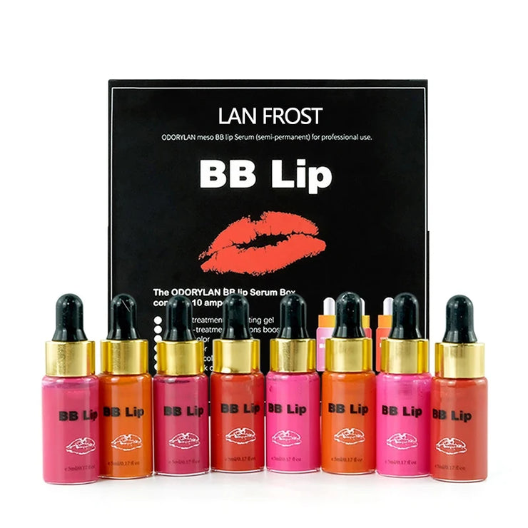 5ml BB Lips Ampoule Serum Starter Kit Semi-Permanent BB Lip Gloss Tinted Pigment Lasting Moisturizing For Lip Care Glow