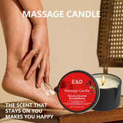 Massage Oil Candle – Scented Aromatherapy Candle for Stress Relief, Skin Moisturizing & Spa Essentials | Luxury SM Candle