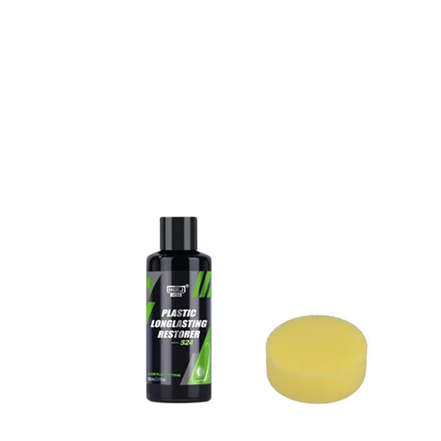 HGKJ S24 Plastic Restorer – Auto Trim & Rubber Coating for Cleaning, Repairing, and Restoring Glossy Black Shine