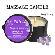 Massage Oil Candle – Scented Aromatherapy Candle for Stress Relief, Skin Moisturizing & Spa Essentials | Luxury SM Candle