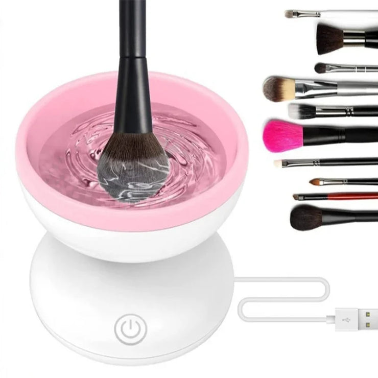 Electric Makeup Brush Cleaner – Automatic Deep Cleaning Box for Powder Puff, Beauty Egg & Brushes