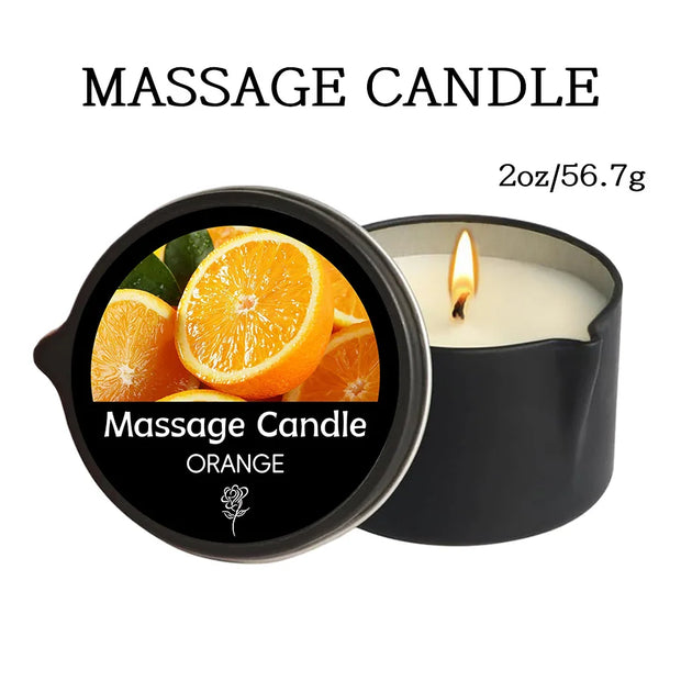 Massage Oil Candle – Scented Aromatherapy Candle for Stress Relief, Skin Moisturizing & Spa Essentials | Luxury SM Candle