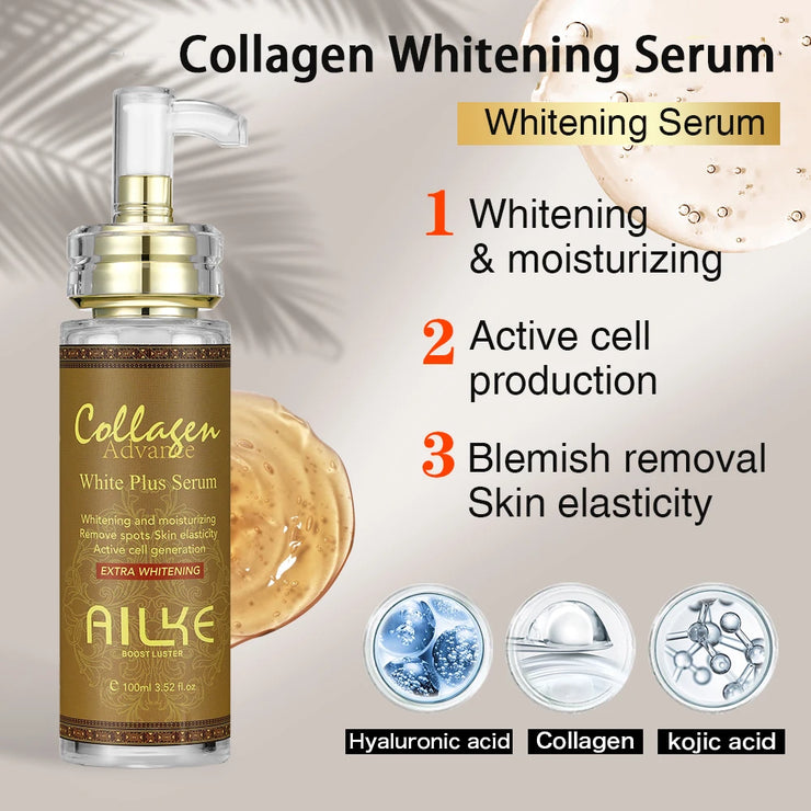 AILKE Collagen Women Skin Care, Moisturizing, Smoothing, Whitening, Youther, Removing Freckle & Spot, Skin Glowing 5 In 1 Kit