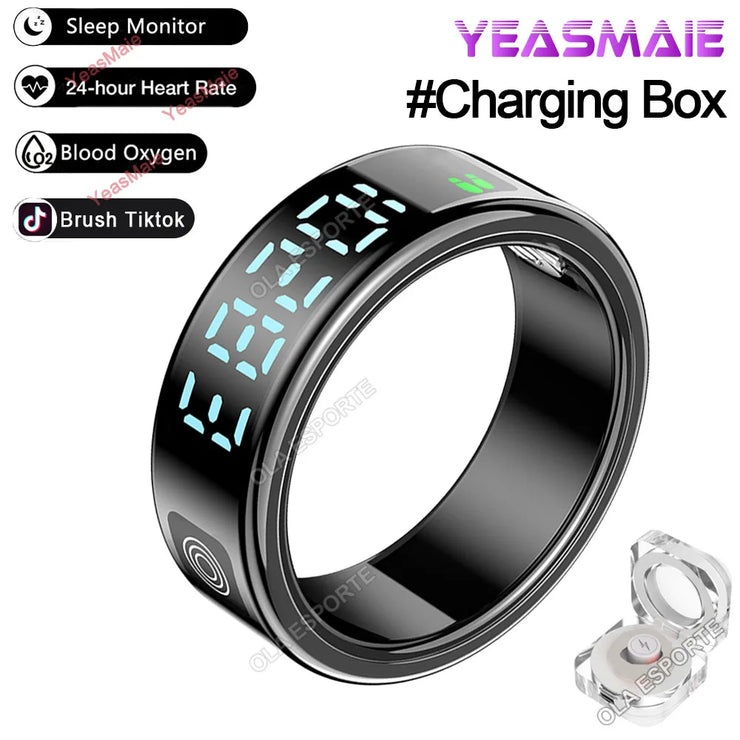 2025 RS08 Smart Ring – Waterproof 5ATM Health & Fitness Tracker with Heart Rate, Blood Oxygen Monitor & Multi-Sport Modes