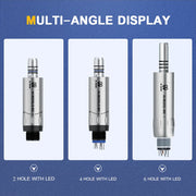Dental Inner Water Air Motor Handpiece – Slow Speed, Non-LED & LED Turbine Connectors for AI-M204/M205 Series