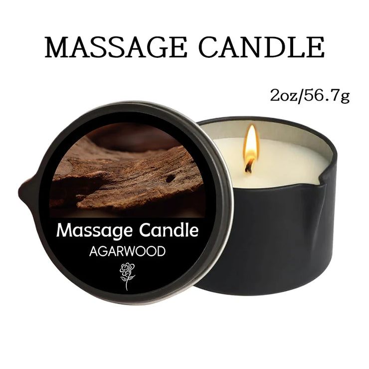 Massage Oil Candle – Scented Aromatherapy Candle for Stress Relief, Skin Moisturizing & Spa Essentials | Luxury SM Candle