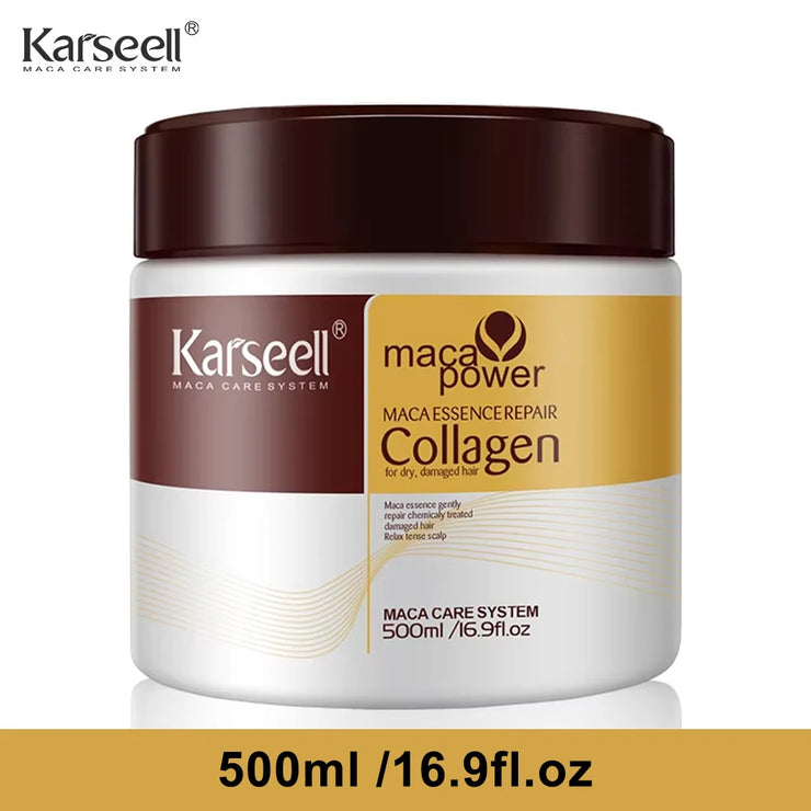 Karseell Collagen Hair Treatment – Deep Repair Argan Oil Conditioning Hair Mask for Dry & Damaged Hair (100ml/500ml)