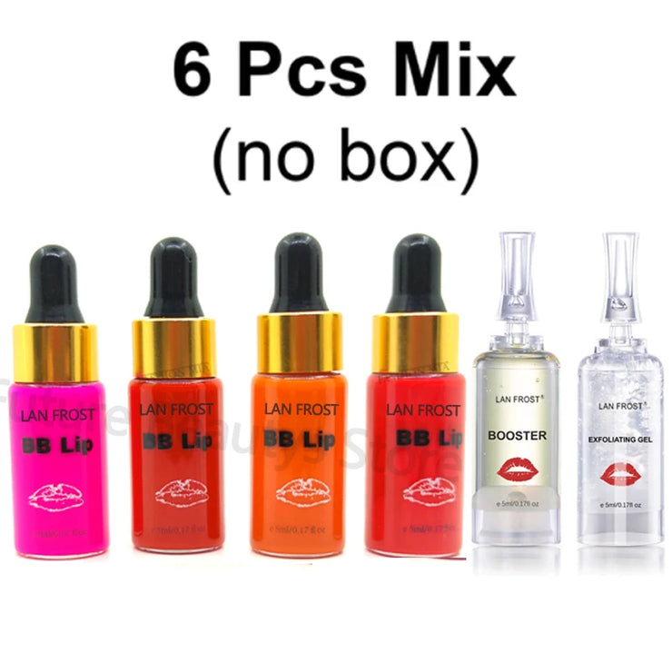 5ml BB Lips Ampoule Serum Starter Kit Semi-Permanent BB Lip Gloss Tinted Pigment Lasting Moisturizing For Lip Care Glow