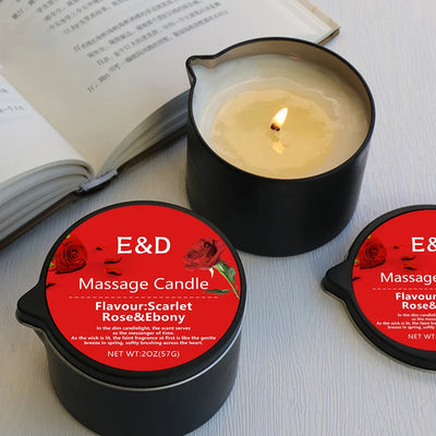 Massage Oil Candle – Scented Aromatherapy Candle for Stress Relief, Skin Moisturizing & Spa Essentials | Luxury SM Candle