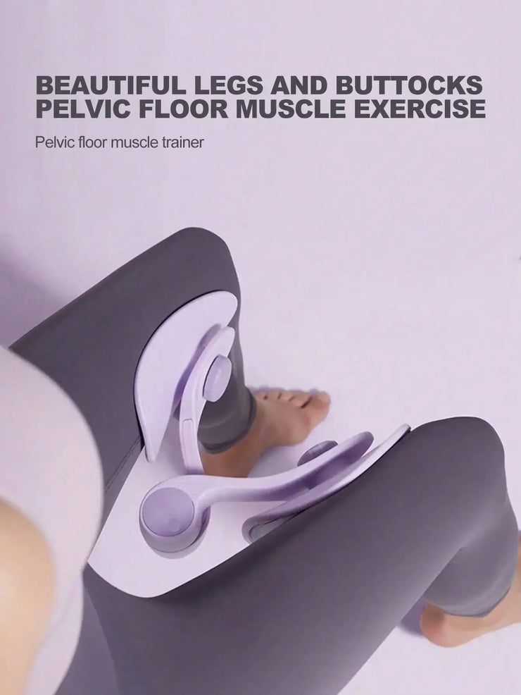 Kegel Pelvic Floor Exercise Thigh Inner Clip – Home Fitness & Yoga Partner Equipment (Black)