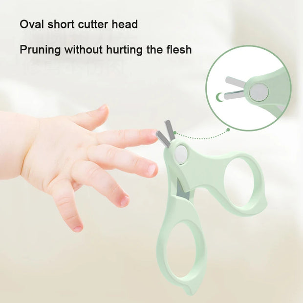Baby Nail Care Set – Safe Scissors, Clippers, File & Tweezers with Storage Box for Kids
