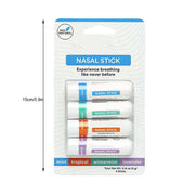 Nasal Stick (4 Pack) – Boosts Focus, Enhances Breathing & Provides Fresh Sensation | Aromatherapy Inhaler with Essential Oils