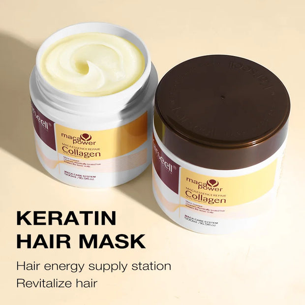 Karseell Collagen Hair Treatment – Deep Repair Argan Oil Conditioning Hair Mask for Dry & Damaged Hair (100ml/500ml)