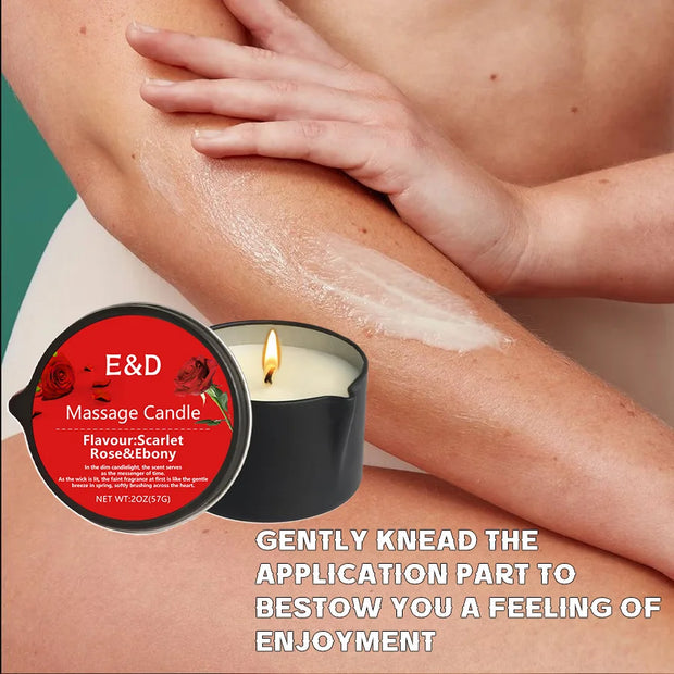 Massage Oil Candle – Scented Aromatherapy Candle for Stress Relief, Skin Moisturizing & Spa Essentials | Luxury SM Candle