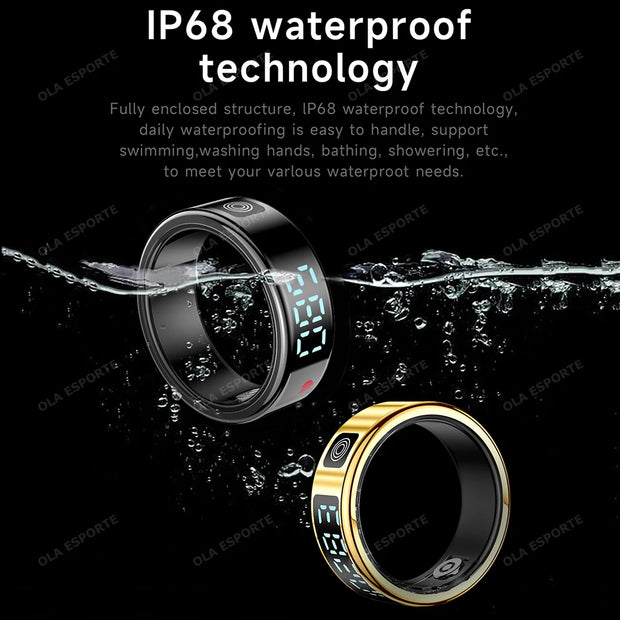 2025 RS08 Smart Ring – Waterproof 5ATM Health & Fitness Tracker with Heart Rate, Blood Oxygen Monitor & Multi-Sport Modes