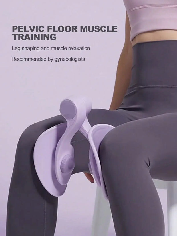 Kegel Pelvic Floor Exercise Thigh Inner Clip – Home Fitness & Yoga Partner Equipment (Black)