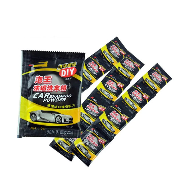 20PCS Car Wash Powder – Foaming Car Shampoo for Paint Care, Coating, and Windshield Cleaning Accessories