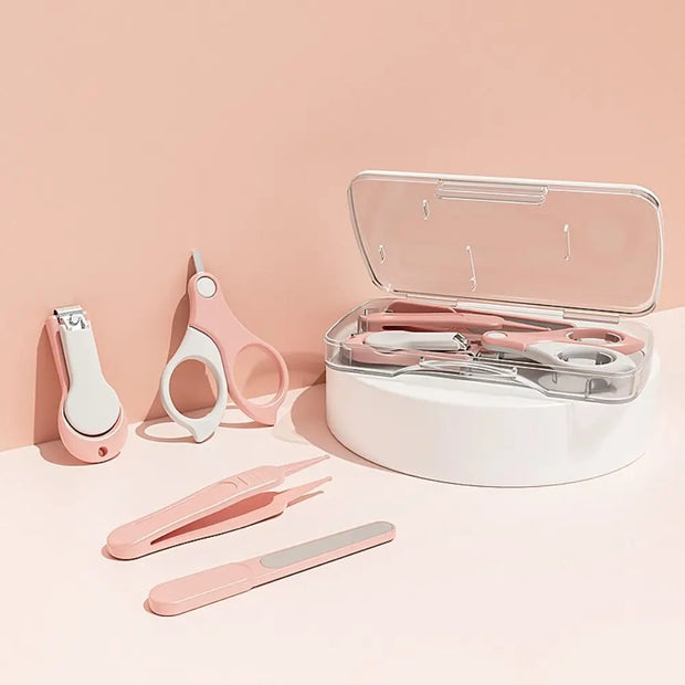 Baby Nail Care Kit with Storage Box – High-Quality Clippers, Scissors & File Set for Infant Grooming