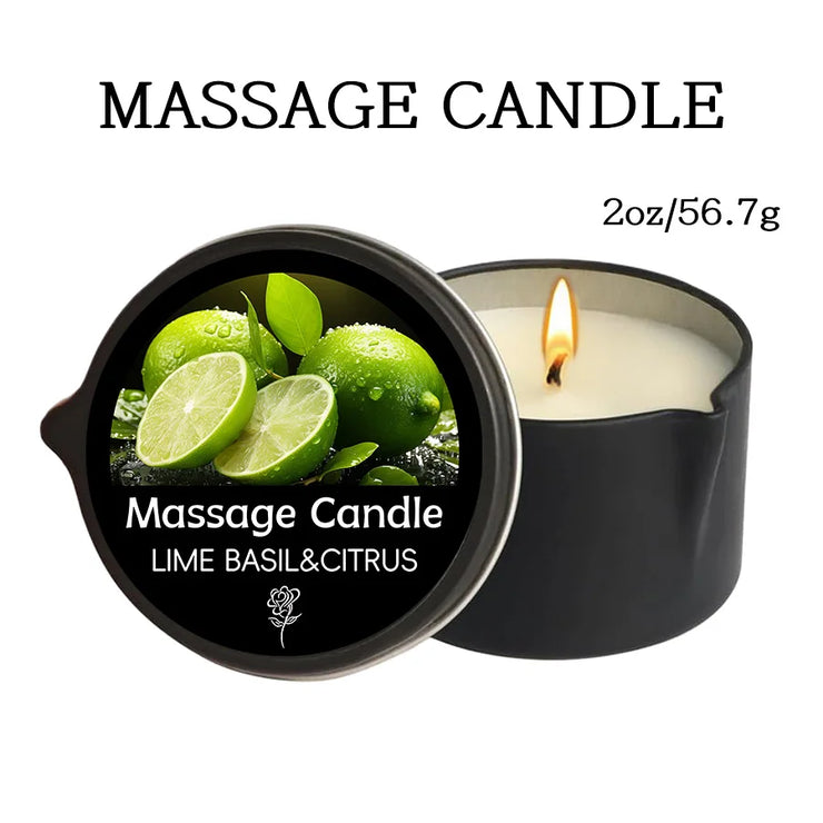 Massage Oil Candle – Scented Aromatherapy Candle for Stress Relief, Skin Moisturizing & Spa Essentials | Luxury SM Candle