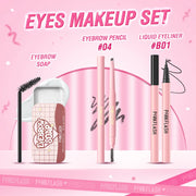 PINKFLASH Full Makeup Set – Waterproof & Long-Lasting Kit with Mascara, Eyeliner, Foundation, Lipstick & Eyeshadow