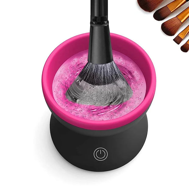 Electric Makeup Brush Cleaner – Automatic Deep Cleaning Box for Powder Puff, Beauty Egg & Brushes