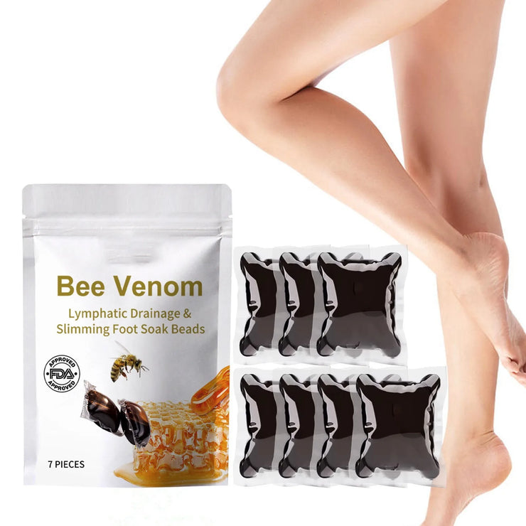 Herbal Foot Soak Gel with Bee Venom – Detox & Slimming Foot Bath for Varicose Veins, Edema, Leg Pain, Fatigue & Repair