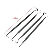 Multipurpose Car Detailing Tool Set – Wire Brushes & 4 Nylon Picks with Double-Headed Brush for Cleaning