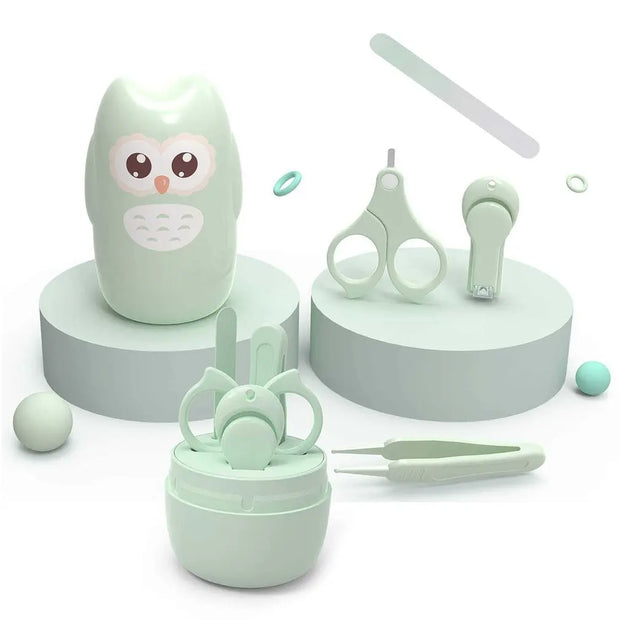 Baby Nail Care Set – Safe Scissors, Clippers, File & Tweezers with Storage Box for Kids