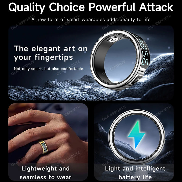 2025 RS08 Smart Ring – Waterproof 5ATM Health & Fitness Tracker with Heart Rate, Blood Oxygen Monitor & Multi-Sport Modes