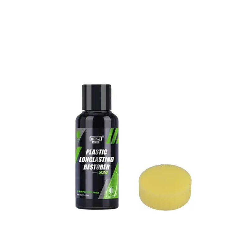 HGKJ S24 Plastic Restorer – Auto Trim & Rubber Coating for Cleaning, Repairing, and Restoring Glossy Black Shine