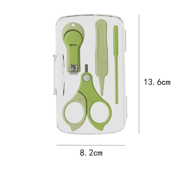 Baby Nail Care Kit with Storage Box – High-Quality Clippers, Scissors & File Set for Infant Grooming