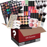 POPFEEL All-in-One Makeup Kit Gift Set – Eyeshadow, Foundation, Lip Gloss, Blush, Brushes, Eyeliner & More | Beauty Essentials