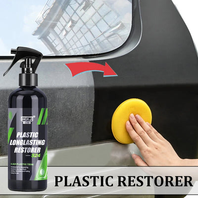 HGKJ S24 Plastic Restorer – Auto Trim & Rubber Coating for Cleaning, Repairing, and Restoring Glossy Black Shine