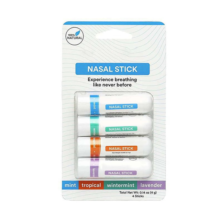 Nasal Stick (4 Pack) – Boosts Focus, Enhances Breathing & Provides Fresh Sensation | Aromatherapy Inhaler with Essential Oils