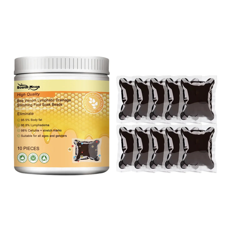 Herbal Foot Soak Gel with Bee Venom – Detox & Slimming Foot Bath for Varicose Veins, Edema, Leg Pain, Fatigue & Repair